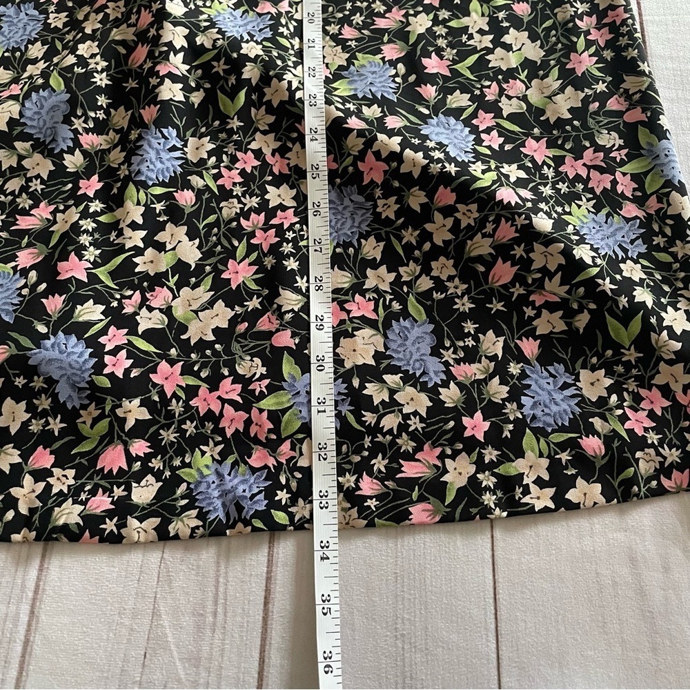 Sag Harbor Long Floral Skirt Women’s M Petite Boho Cottagecore Cabin Earthy EUC - Picture 12 of 13